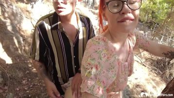 Horny Couple Has Spontaneous Sex In The Forest